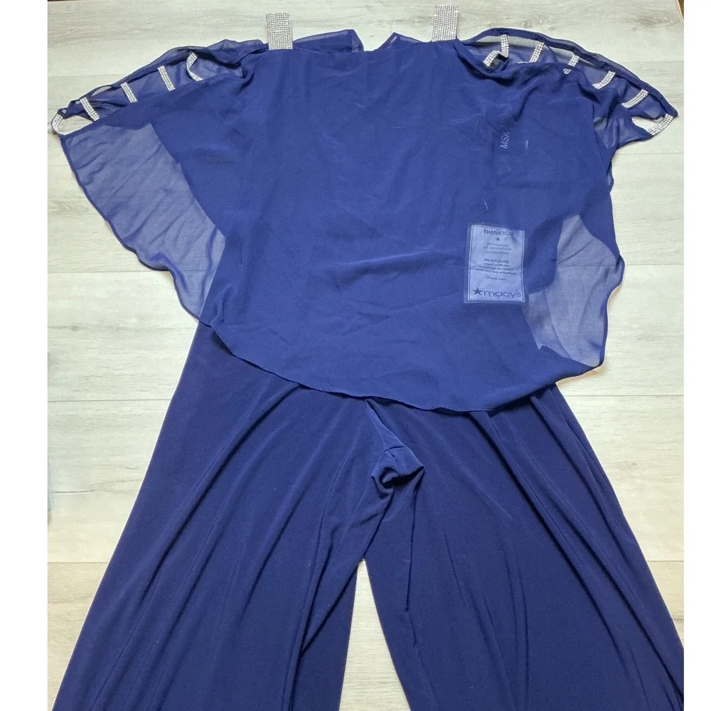 MSK Jumpsuit Women Medium‎ Midnight Blue New With Tags